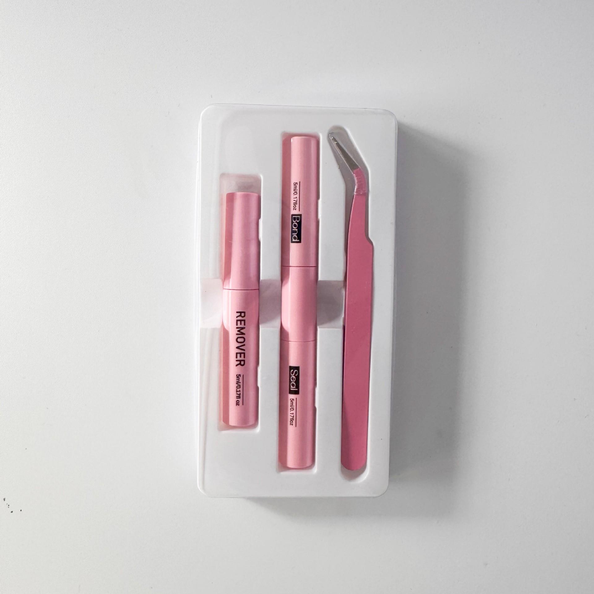 

Double-Ended Quick-Dry Eyelash Glue & Remover Gel with Tweezers - Long-Lasting, Seamless Application