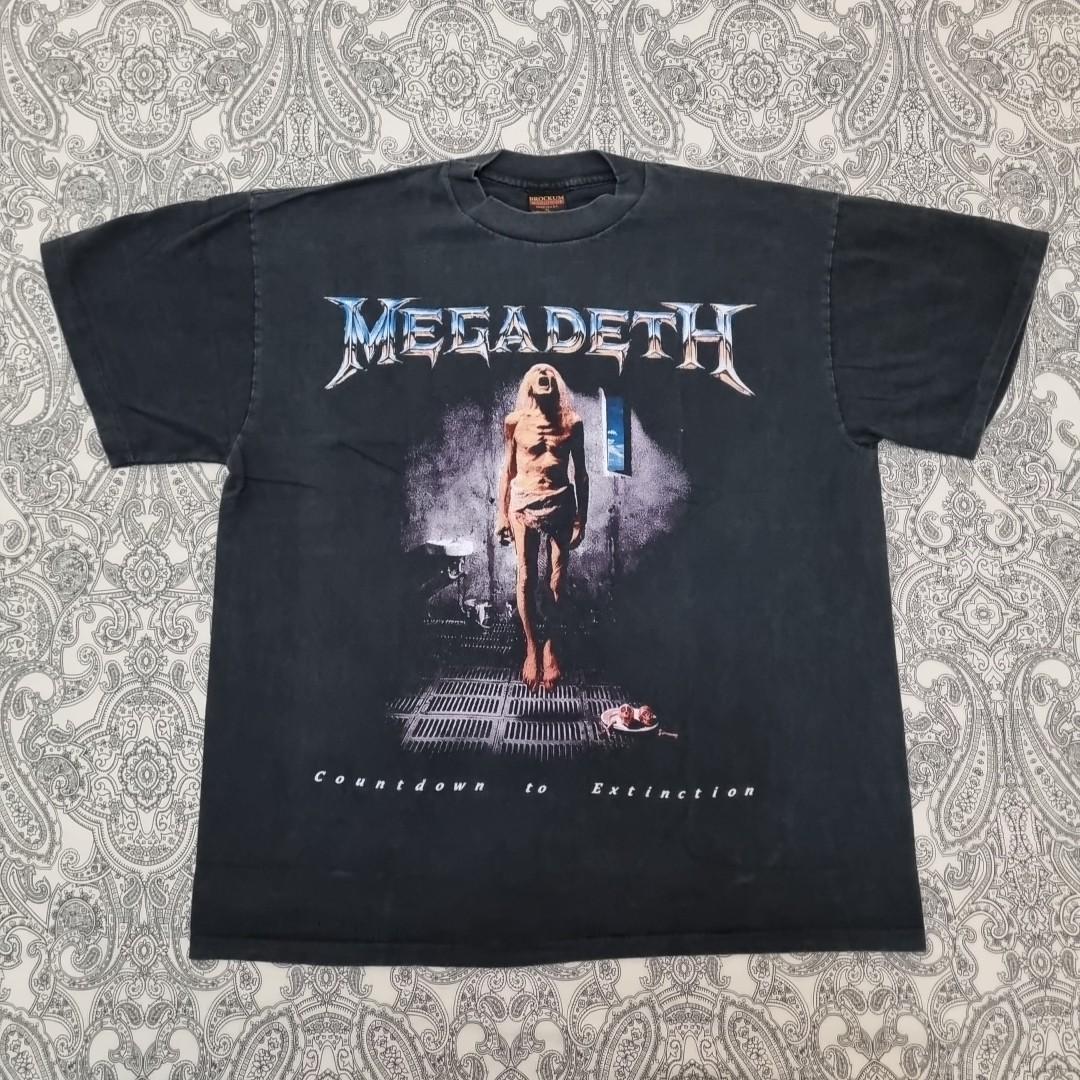 Vintage Megadeth Band T Shirt Mens Womens Tees Top Countdown To Extinction 90s Metal Merch 2XL