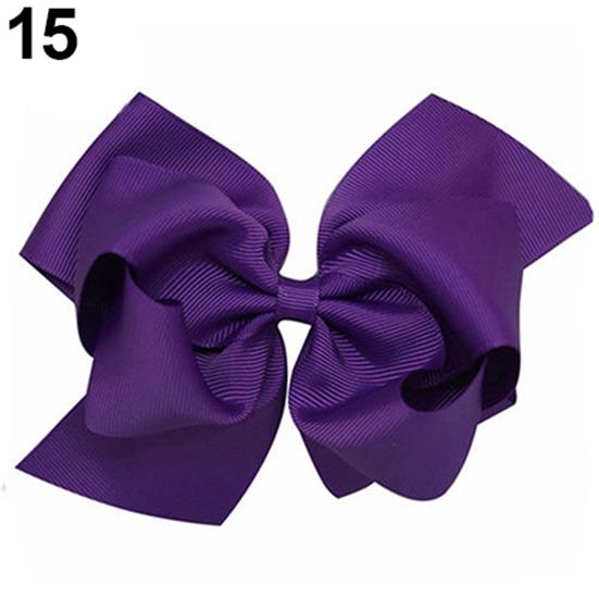Fantastic 1Pc Large Double Layers Hairbow Hair Bow Grosgrain Ribbon Clip Hairpin