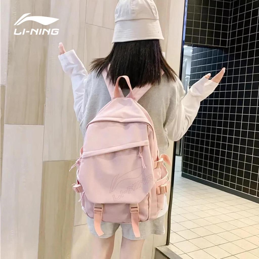 Li-Ning Travel Backpack, Large Capacity, Sport Bag, Business Trip Bag, 20L, Pink
