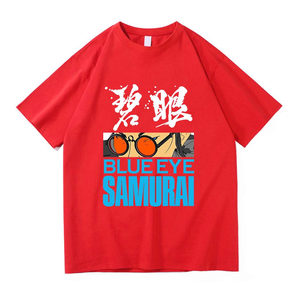 Blue Eye Samurai 2 T Shirts Fashion Men Harajuku Aesthetic Anime Mizu Tshirt Unisex High Quality Casual Cotton Tee Shirt Clothes