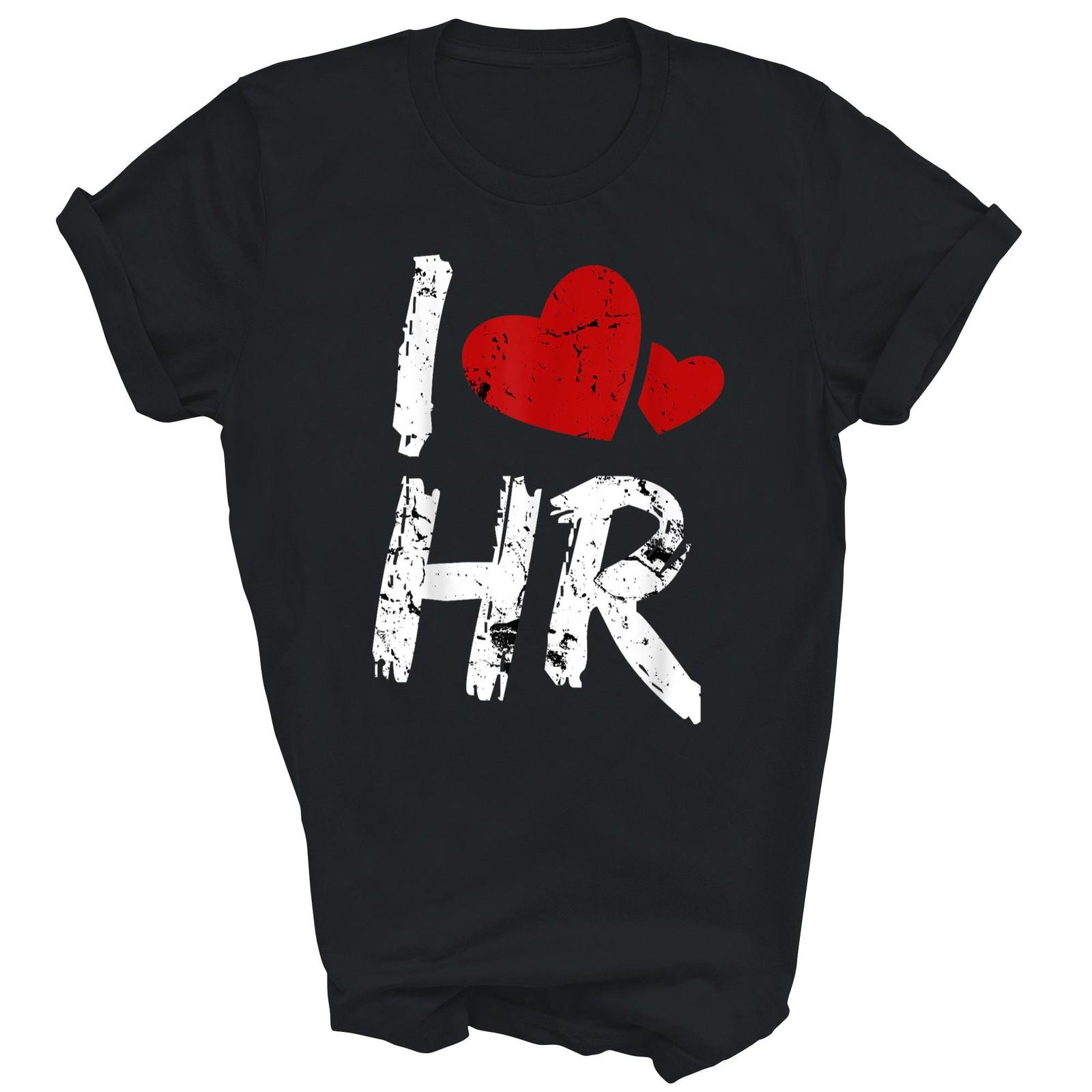 I Love HR Red Heart Human Resources Love Unisex Shirt Gift XL