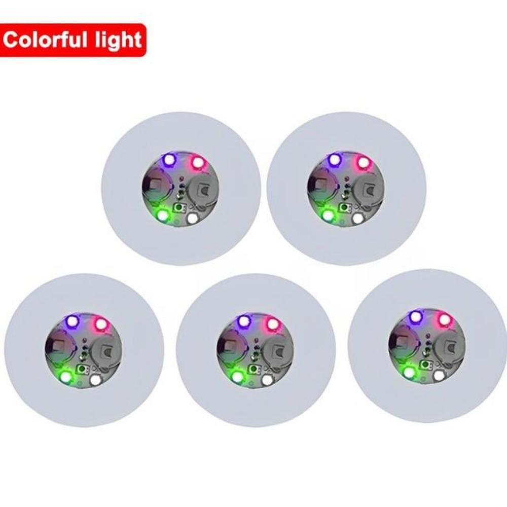 1pcs Luminous Bottle Stickers Lights 6cm LED Coaster Lamps for Xmas Bar KTV Wedding Party Cocktail Drink Cups Vase Decor