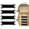 4 Multifunctional Velcro Triangle Belts, Multi-Purpose Multi-Belts with Hanging Hooks, Carabiners, and Molle Attachments for Airsoft, Mountaineering,