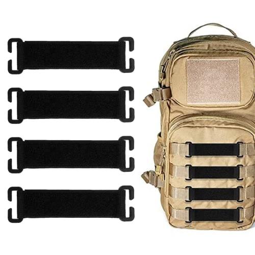 4 Multifunctional Velcro Triangle Belts, Multi-Purpose Multi-Belts with Hanging Hooks, Carabiners, and Molle Attachments for Airsoft, Mountaineering,