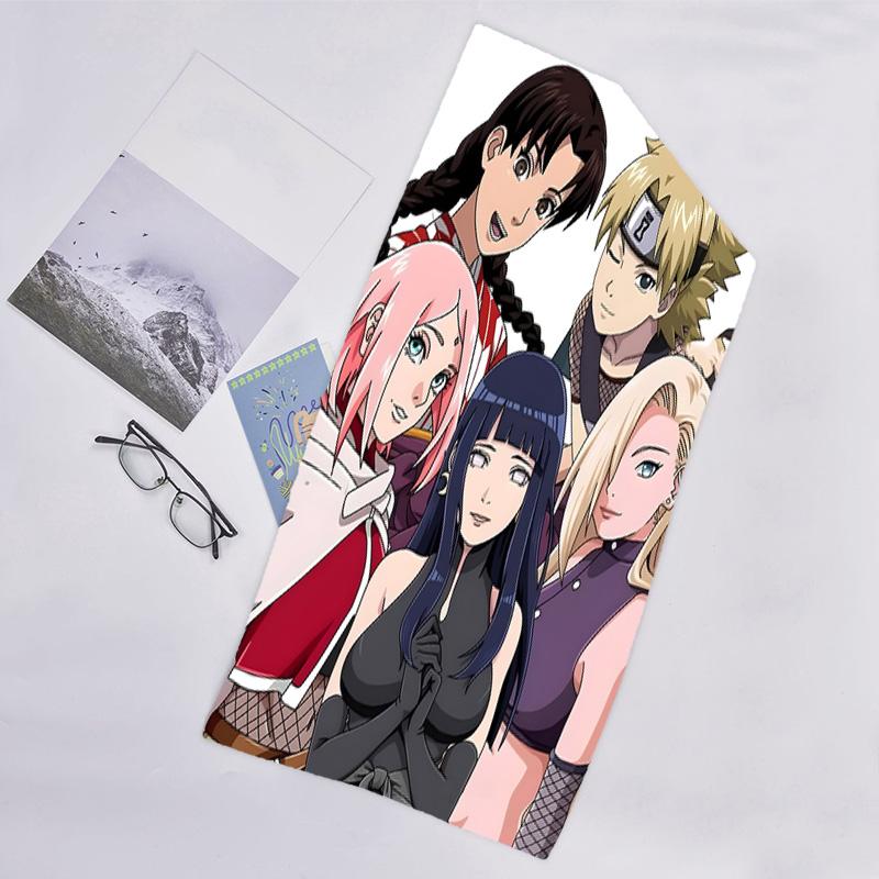 1pc NARUTO (2) Beach Towel, Beach and Seaside Swimming Pool Equipment, Fashion Pattern, Rectangular, Travel Essentials