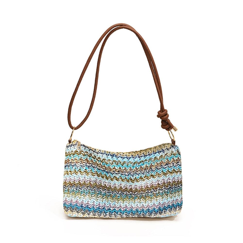 Boho Braided Shoulder Messenger Bag Large Capacity Fashion Casual Shoulder Bag High-quality Ethnic Style Simple Bag
