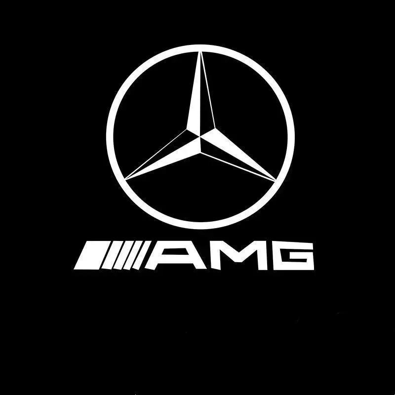 

New C200 E200 For Mercedes Benz 2X Car Door Sign Welcome Light LED Projection Light For Mercedes Benz AMG GLC GLA GLE GLS GL W2