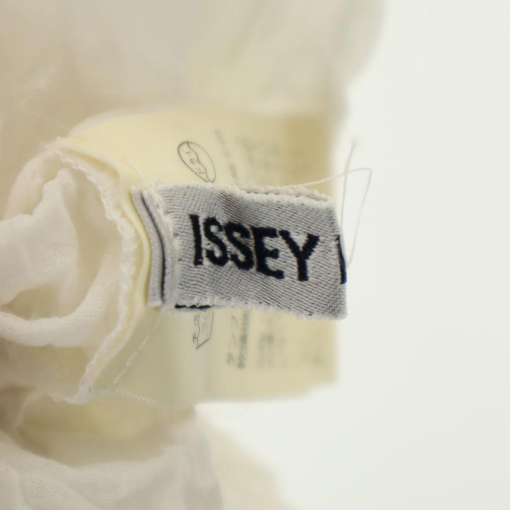 ISSEY MIYAKE 90s Made In Japan Old Long Sleeve Washer Pleated Finish High Neck Cut Women Used