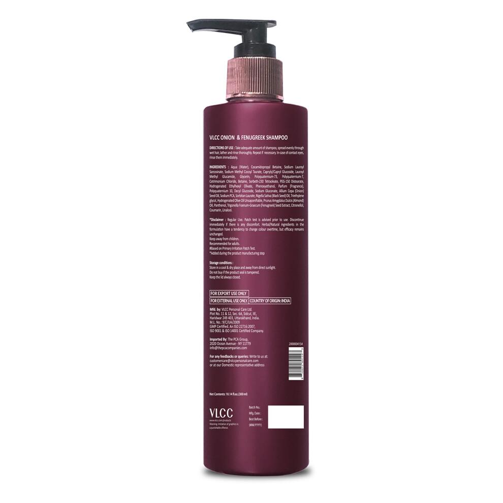 Zwiebel- und Bockshornklee-Shampoo von VLCC für Frauen – 300 ml Shampoo
