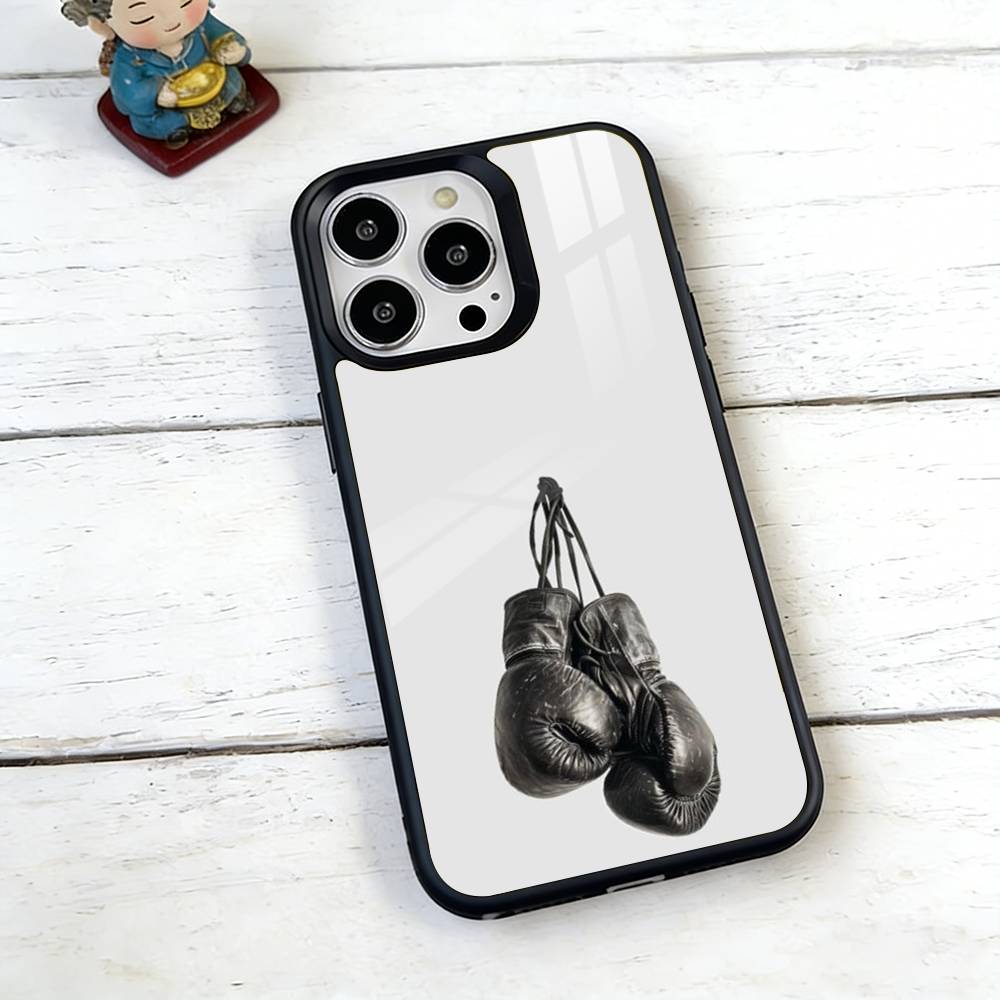 Coque de téléphone sur le thème du Champion de Boxe Pour iPhone17,16,15,14,13,12,11 Plus,Pro Magnétique avec Charge sans fil Magsafe