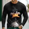 Men's Animal Funny T Shirt Short Sleeve T Shirt 3D Print Crew Neck Shirt Exaggerated Designer Party Holiday