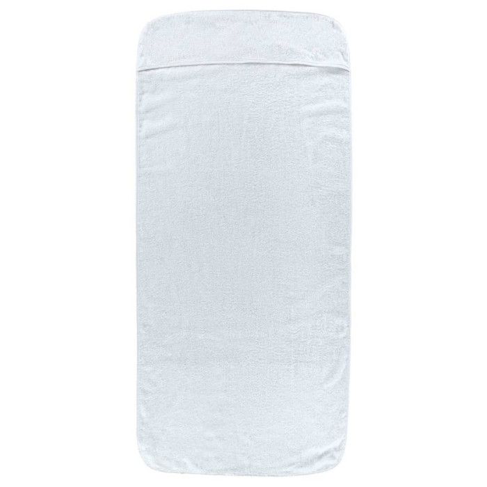 Serviettes de plage 2 pcs blanc 75x200 cm tissu 400 GSM