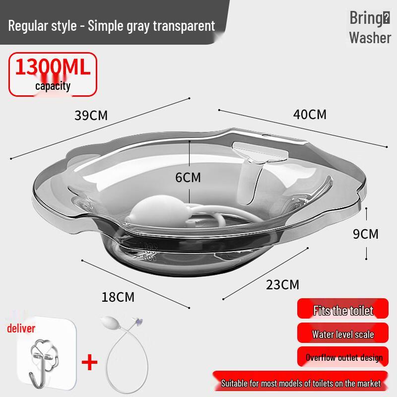 No-Squat Toilet Sitz Bath Basin