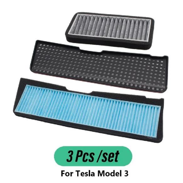 For Tesla Model 3 2021 2022 Car Intake Air Filter Melt Blown Fabric Flow Vent Cover Trim Dust Prevention Intake Cover