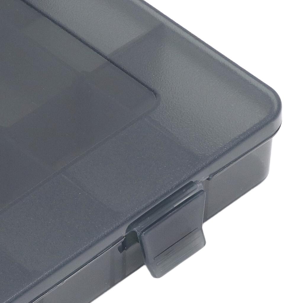 Multi Compartment Parts Box Removable Divider Transparent Plastic 18 Grids Hardware Storage Box for