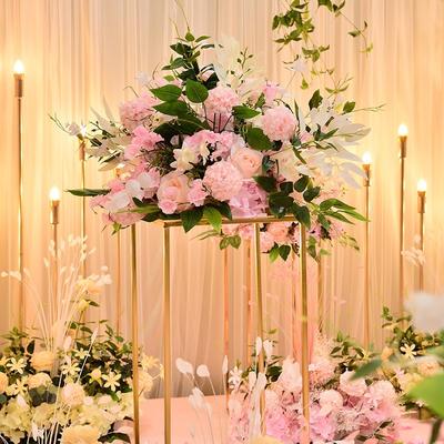 40-43cm Artificial Flower Pom Pom Table Centerpiece Decor Wedding Backdrop Silk Flower Ball Road Lead Floral Wedding Decoration