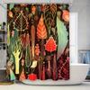 Vintage Style Shower Curtain with Autumn Leaves Design for Bathroom Decor 180x245cm Free Shipping Worldwide (#showercurtain #aut