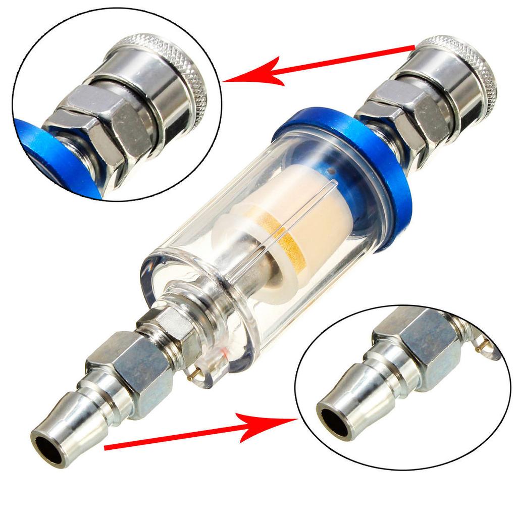 Spray Gun Air Regulator Gauge + In-line Water Trap Filter + JP/EU/US Adapter Pneumatic Tools Accessories For Airbrush