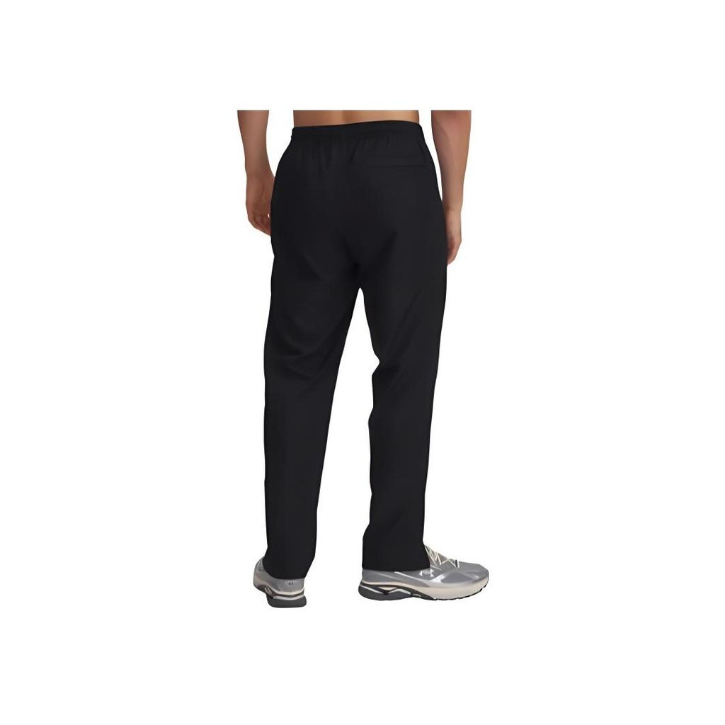 Under Armour Rival Sports Seria Leisure Logo Marki Tkane Elastyczne Oddychające Spodnie Casual Męskie spodnie Czarne 1390150-001