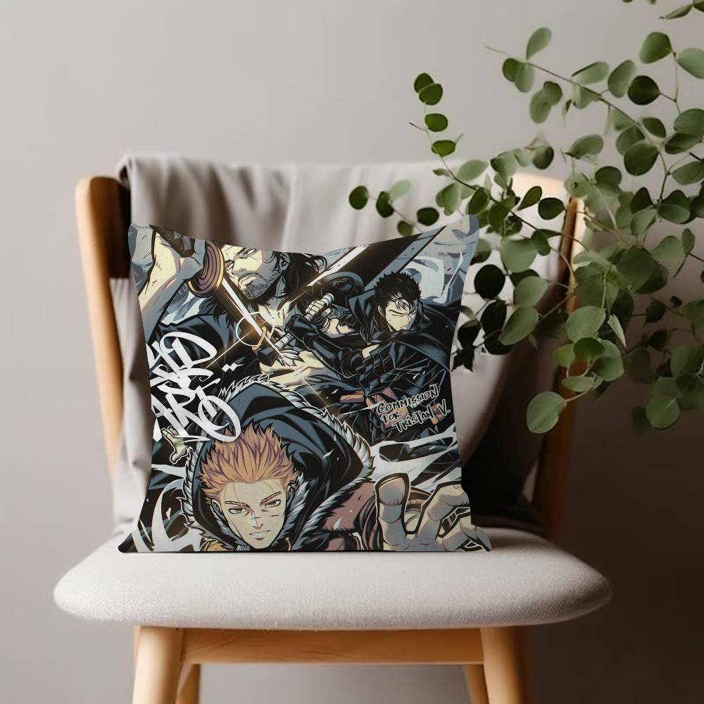 Cool VVinland SSaga Anime Pillow Cushion Cover Pillowcase Living Room Sofa Home Decor Customized