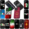 Silikonhülle für Motorola Moto G86 G14 G35 G34 G45 G55 G64 G75 G85 G24 G15 G54 G57 Power Handyhülle Italien Flagge