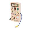 Lights Switch Board Toy Wooden Puzzle Early Education Fine Motor Skill LED Light Switch Board Toy