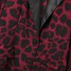 ZANZEA Women Leopard Print Cardigan Blazer and Pants Casual Two Piece Suit Sets