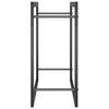 VidaXL Portant de bois de chauffage Noir mat 50x28x56 cm Acier 350304