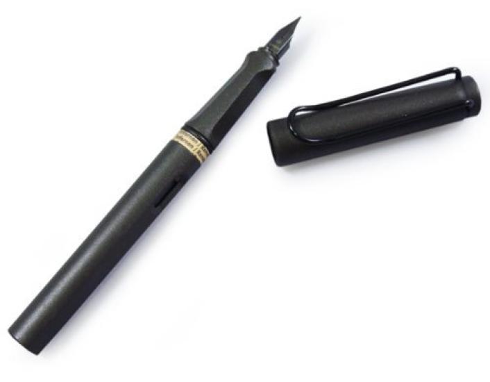 LAMY Safari Black Fountain Pen, Fine Nib, L17-F [Used]