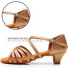 Salsa Latin Ballroom Dance Shoes 4cm Heels Dancing for Women Girls Practicing Dance Shoes