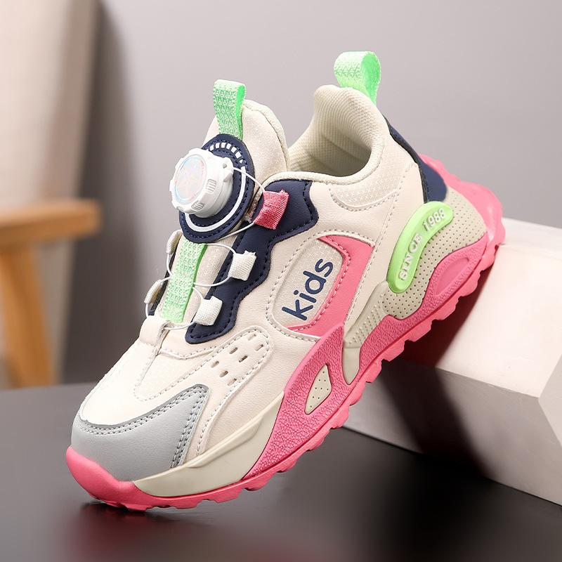 2025 new warm children's shoes boys' shoes autumn and winter girls' sports shoes medium and older children's non-slip running shoes
