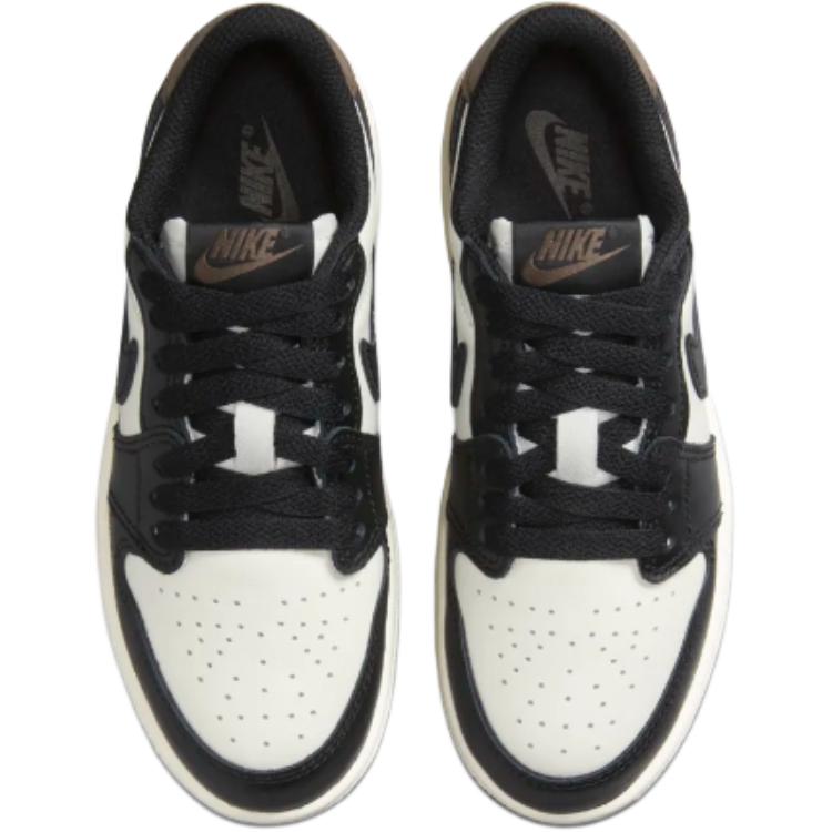 Air Jordan 1 Retro Low OG PS Mocha Kids Sneakers White Black Dark-Mocha FQ5436-102