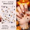 Halloween Cartoon Ghost & Spider Nail Stickers - Cute Internet Celebrity Design with Lip Back Adhesive