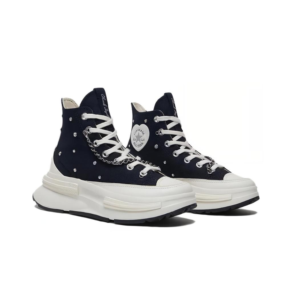 Converse Run Star Legacy CX Comfortable Cushioning High-Top Canvas Shoes Unisex Sneakers Black A10302C