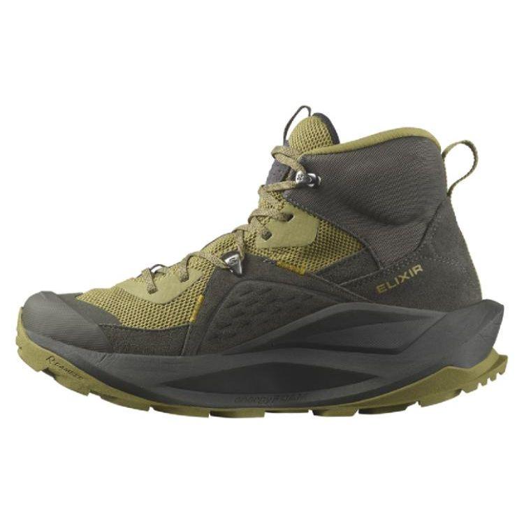 SALOMON Elixir Comfortable Non-Slip Waterproof Mid-Top Outdoor Functional Shoes Men Shoes Black 472905