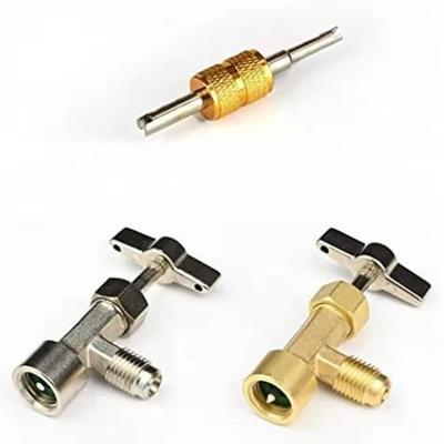 Durable Car Air Conditioning R134a AC Refrigerant Dispensing Tap Valve Self-Piercing Can Tap Valve Bottle Opener Adapter