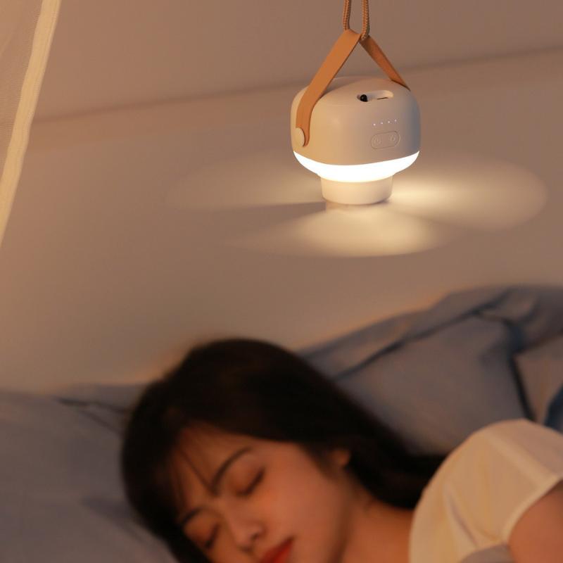Wireless Remote Control Lighting Ceiling Fan Usb Bedside Dormitory Small Hanging Portable Night Light Electric Fan