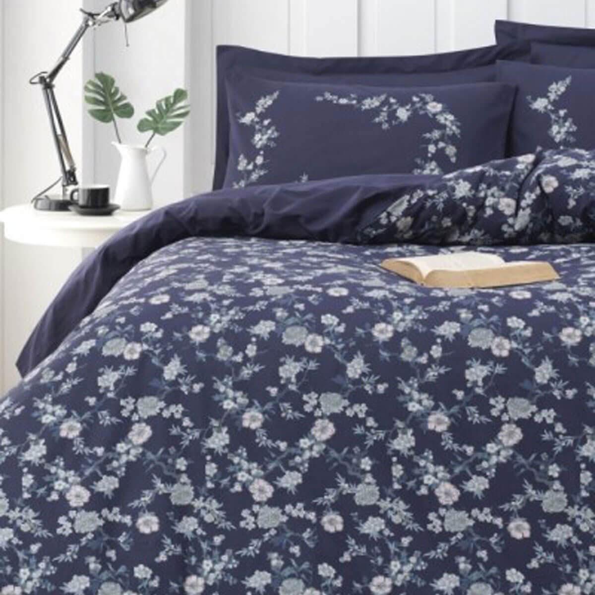 

Altınbaşak Комплект двойного пододеяльника из 100% хлопка Ranforce Aletta Moonlit