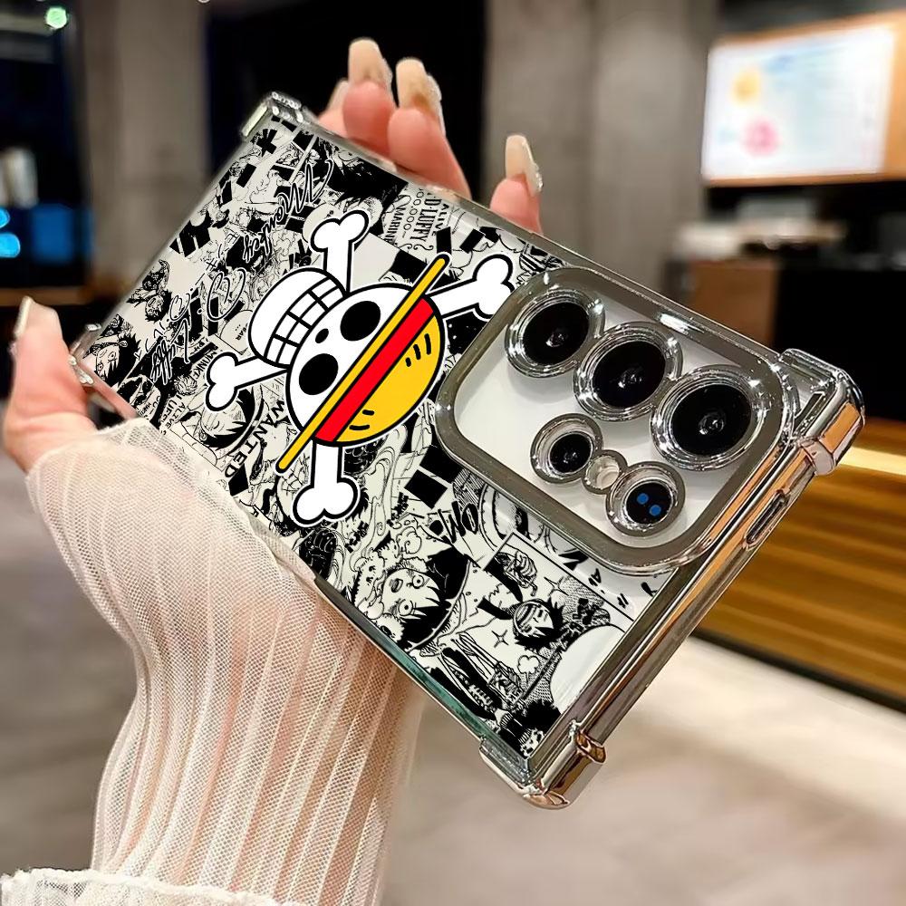 Anime Logo One Pieces Luffy Coque For Galaxy S26 Ultra Phone Case For Samsung S26 S25 S24 S23 S21 Ultra S20 FE S25 Plus 5G Cover