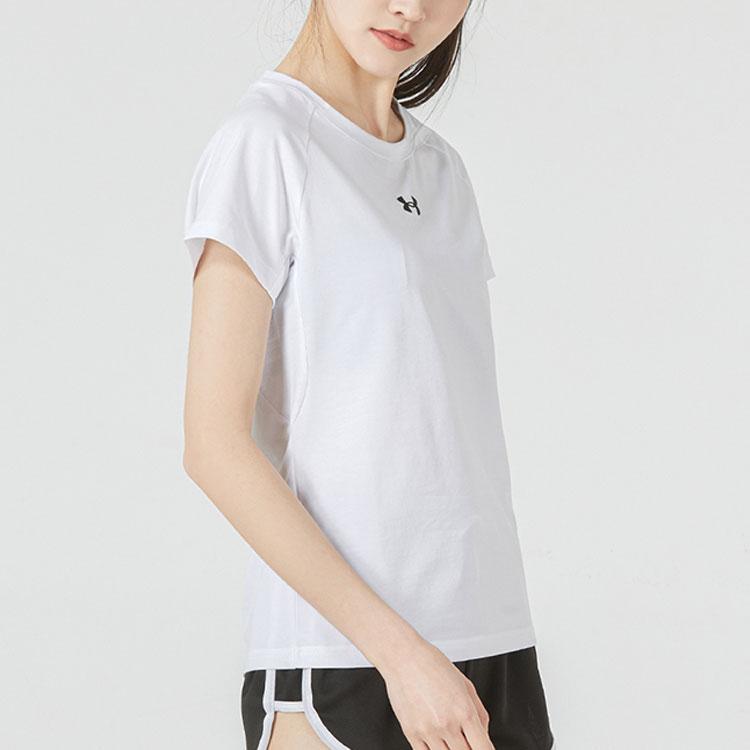 Under Armour Sport Round Neck Casual T-Shirt Women Tops White 22500523-100