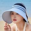 Damen Sommer Reise Strand Atmungsaktiv Pferdeschwanz-freundlich UPF50+ Sonnenschutz UV-Schutz Visier Kappe