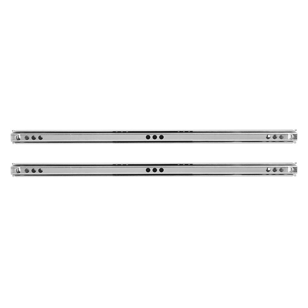 2pcs Two Way Drawer Rail Cold Rolled Steel Ball Bearing Slide Hardware Drawer Slides Drawer