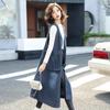 Women's Mid-Length Denim Vest Dress - 2022 Trendy Korean Style with Large Pockets for Spring and Autumn