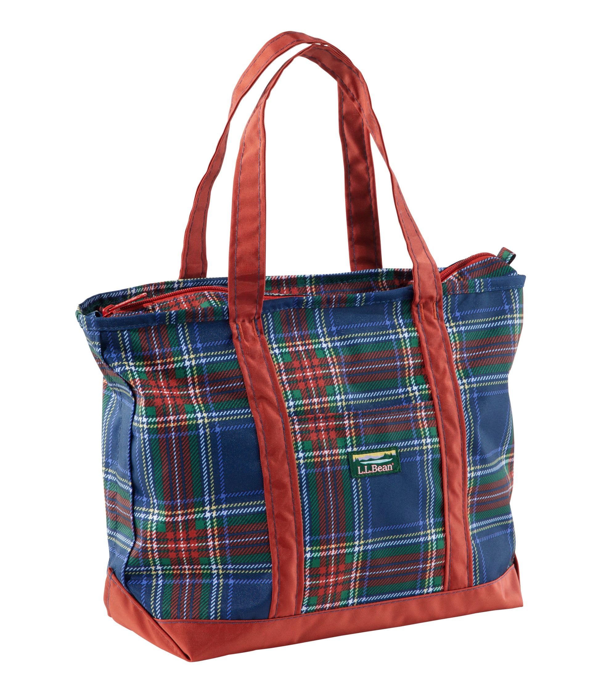 

[L.L.Bean] Everyday Lightweight Tote, Plaid, Medium, One Size Fits All, Navy Stewart Blue 1000296980