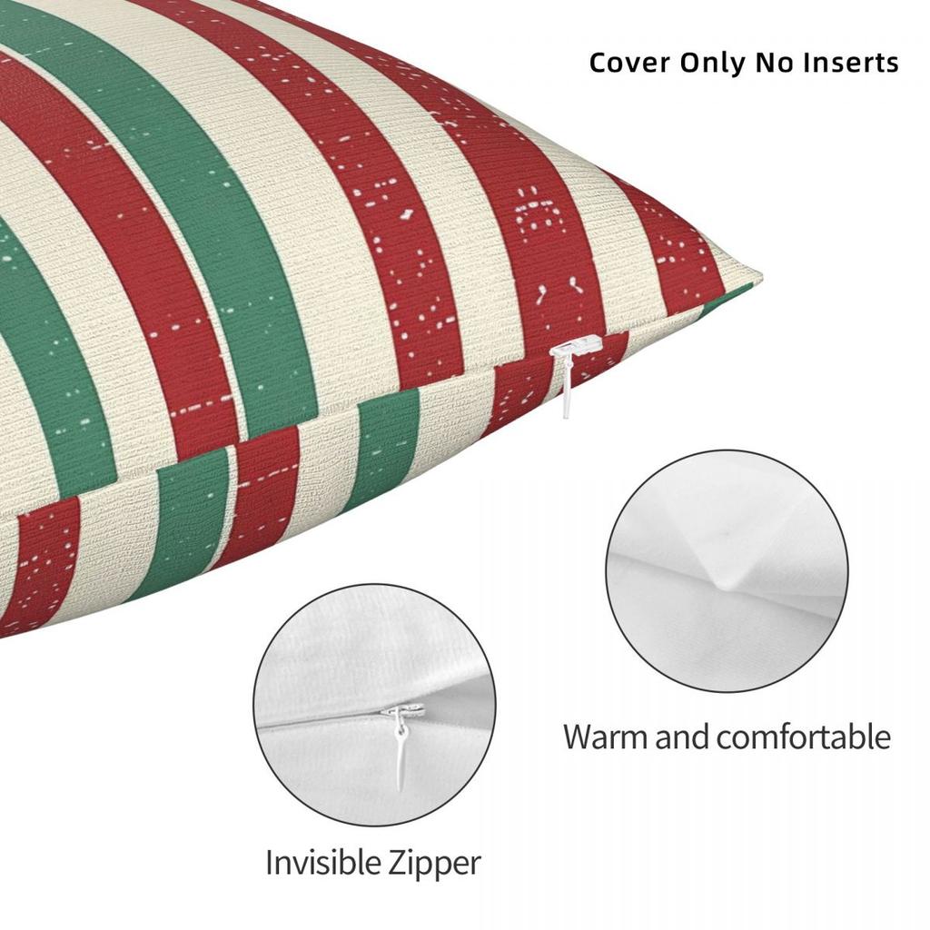 Pillow Cover Plaid & Holiday Christmas Graphic Cushion Cover Retro Trendy Pillow Case For Wedding Party Home Decor Pillowcases