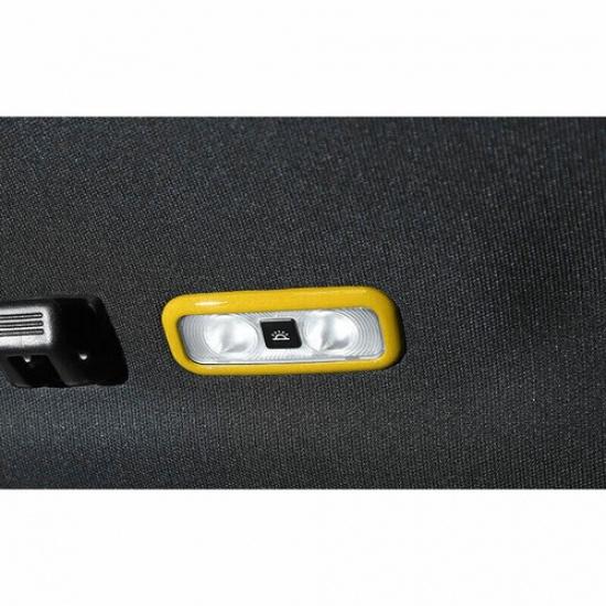 Car Rear Reading Lamp Switch Cover Trim 2* For Ford F-150 2015-20 Bright Yellow