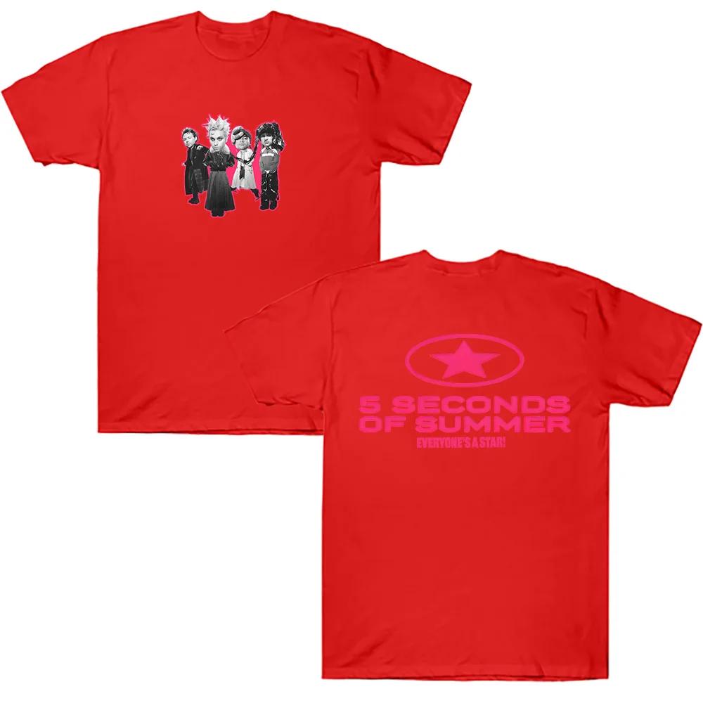

EVERYONE S A STAR! Band T-Shirt Seconds of Summer Top Men Women Clothes Retro Harajuku High Quality Clothes T Shirt 3XL