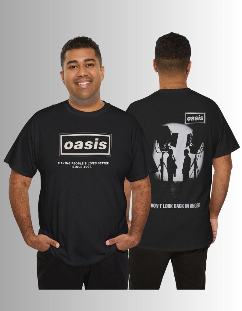 

Летняя мода 2026 Модная футболка Унисекс Футболка Винтажный Оазис 2025-2026 - Одежда Наряд Концерт Оазис Хип-хоп Уличная одежда Оверсайз футболка 4XL