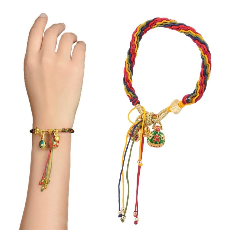 Eye Catching Colorful Braideds Bracelet Hand Woven Hand String Hand Accessory